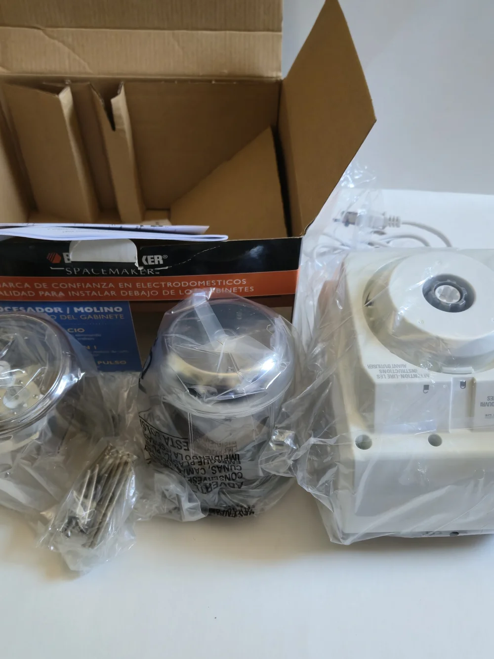 Black & Decker Spacemaker Under Cabinet Coffee Grinder New Open Box White
